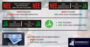 Deurstickers Dommerholt Reclameverspreiding